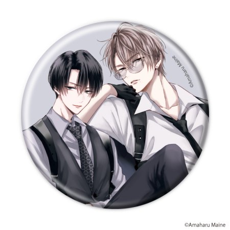 缶バッジ「イケないエリートΩは淫らにとろける」01/ブラインド(全5種)(公式&描き下ろしイラスト)