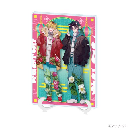 アクリルアートボード(A5サイズ)「セフレ、やっぱなしで！」01/月岡 大樹&時枝 響(描き下ろしイラスト)