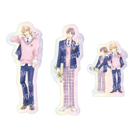 オーロラステッカーセット　PINK/NAVY TRAD. CLUB ver.　タクミくんシリーズ