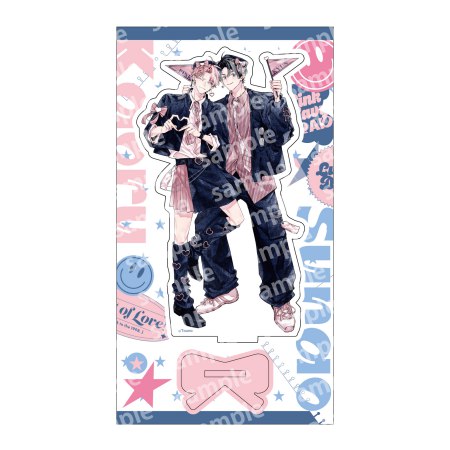 アクリルスタンド　PINK/NAVY TRAD. CLUB ver.　ピンクにきゅんしていいですか