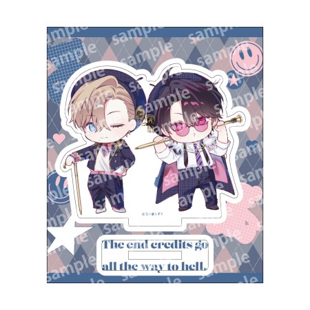 アクリルスタンド　デフォルメ　PINK/NAVY TRAD. CLUB ver.　エンドロールは地獄まで