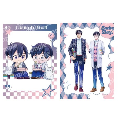 クリアファイルセット　PINK/NAVY TRAD. CLUB ver.　異世界の沙汰は社畜次第
