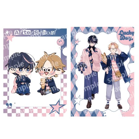 クリアファイルセット　PINK/NAVY TRAD. CLUB ver.　君には届かない。