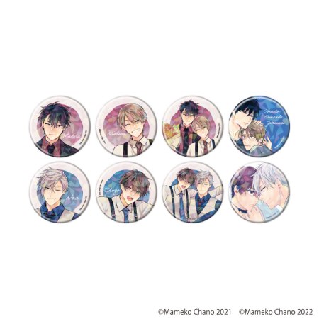 ホログラム缶バッジ(57mm)「茶野まめこ先生」01/ブラインド(全8種)(公式&描き下ろしイラスト)