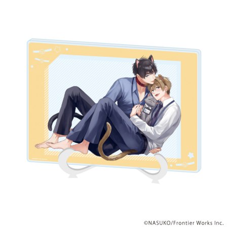 アクリルアートボード(A5サイズ)「リラクトコミックス10周年記念フェア」04/昨日のキスは忘れてくれ(描き下ろしイラスト)