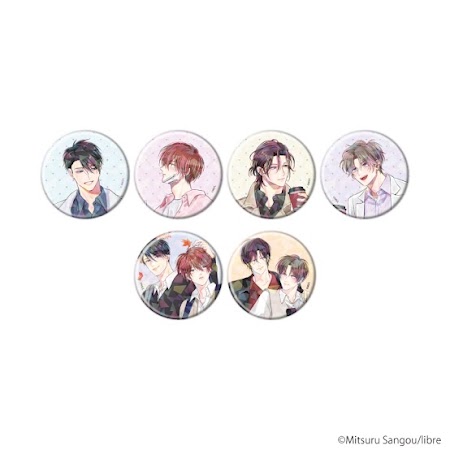 ホログラム缶バッジ「マスク男子は恋したくないのに」01/ブラインド(全6種)(公式&描き下ろしイラスト)