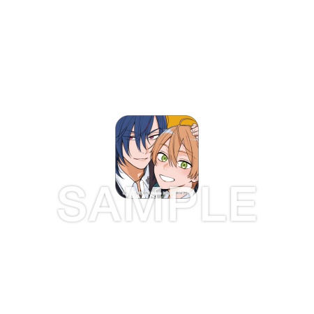 トレーディングスクエア缶バッジ【B】（全6種）【『クールな顔して、アイツに夢中。』クーデレBLフェアグッズ】
