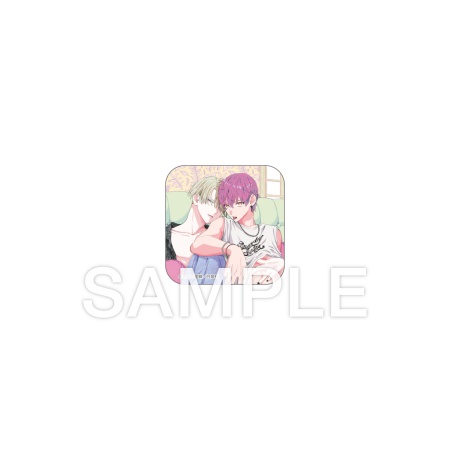 トレーディングスクエア缶バッジ【B】（全6種）【『クールな顔して、アイツに夢中。』クーデレBLフェアグッズ】