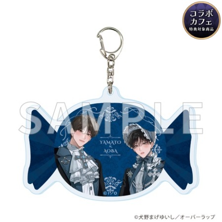 LiQulle Gothic Halloween 犬野まげゆいし先生『青藍の夜にくちづけて』／アクリルキーホルダー