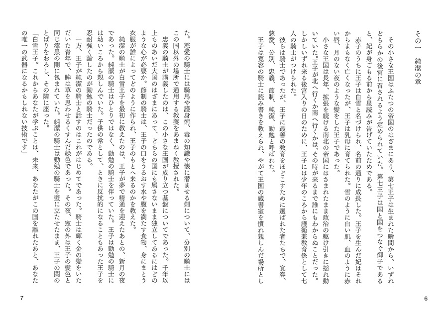 【小説】後宮の白雪王子と七人の騎士