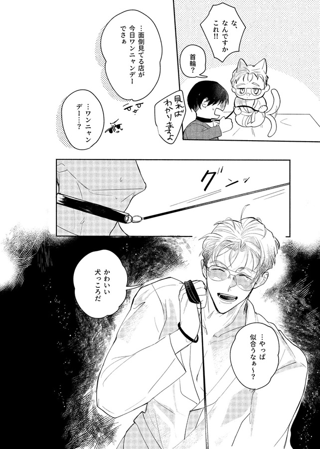 良狗猫を噛む。