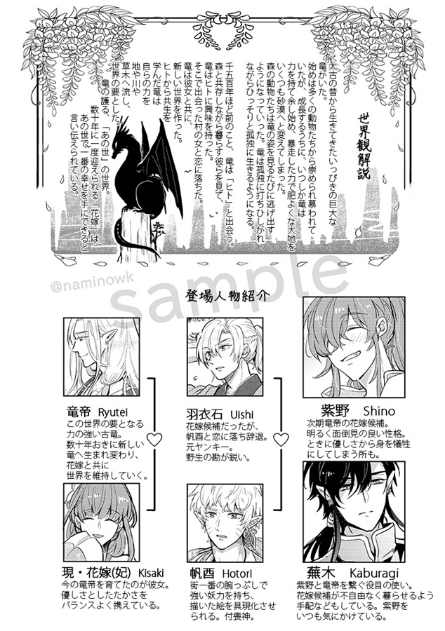 【26秋サイン・抽選】黄昏に咲く花は竜の使いに恋をする・弐