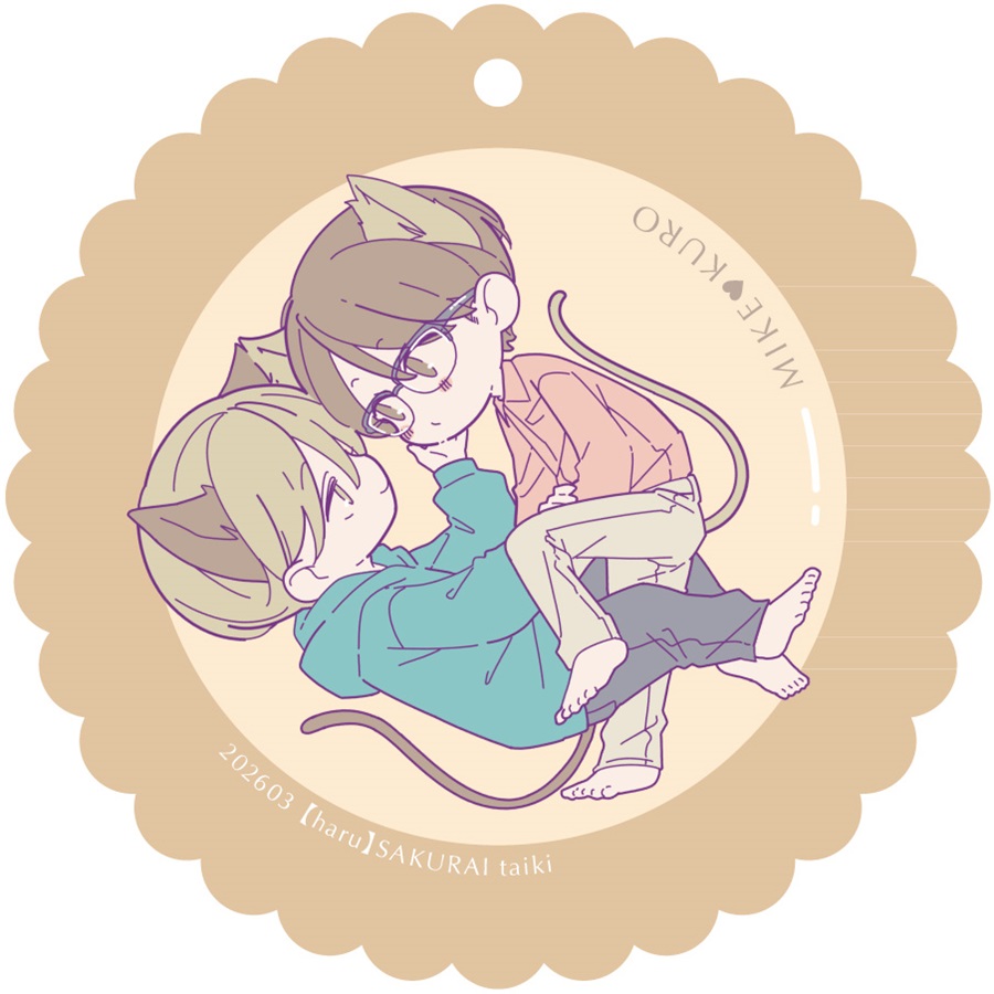 【同人グッズ】ミケクロアクリルキーホルダー