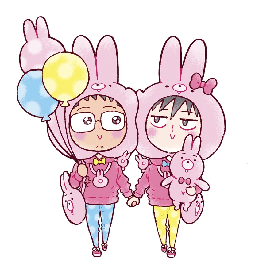 【受注予約】【同人グッズ】ミナモトとよしくんとどこでもテーマパーク気分ステッカー（オーロラピンクに輝くよ♪）