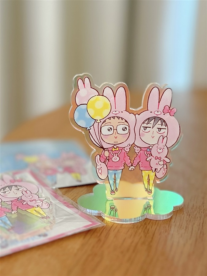 【同人グッズ】ミナモトとよしくんとどこでもテーマパーク気分アクスタ（オーロラに輝くよ♪）